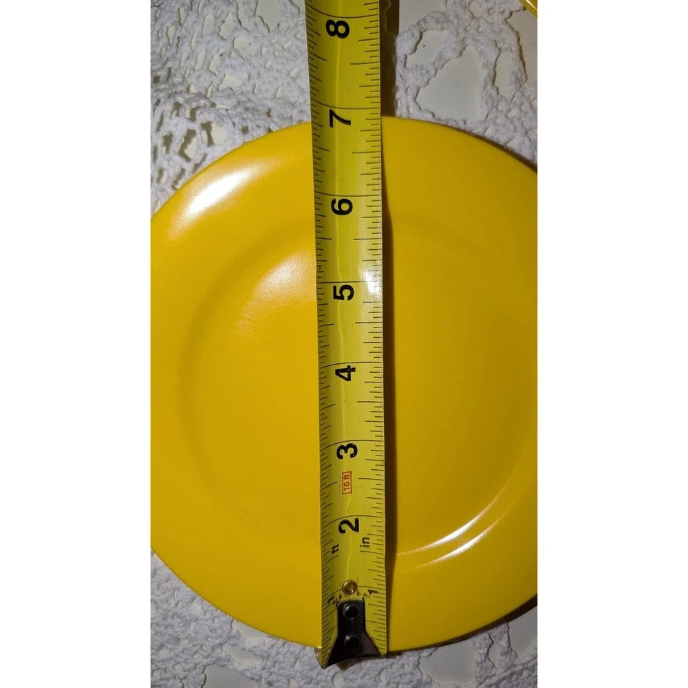 Yellow Melamine Vintage Elan Dinnerware Set 18 Pc MCM plates bowls excellent lot